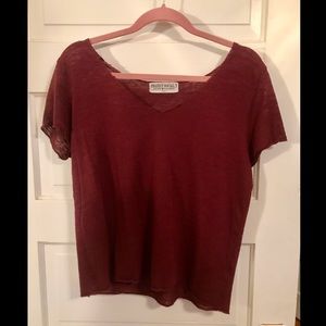 Project Social T Burgundy Top